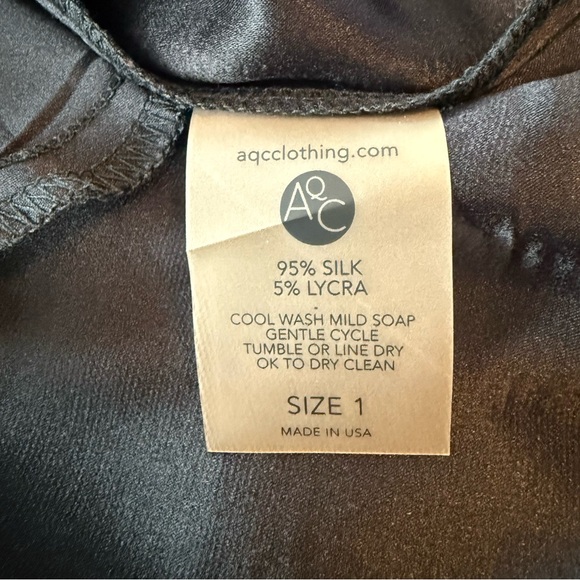 Aquarius Black 95% Silk Short Sleeve Dress, Size 1 (4/6) Offers Welcome! - Picture 5 of 9